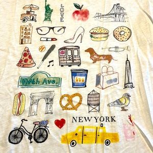 J Crew New York Graphic Tee. AS